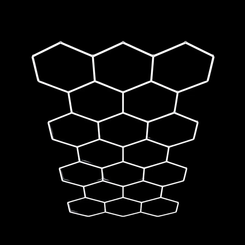 LED light Set Hexagon (8FTX16FT) Whit 
